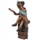 Design Toscano Book Loving Betty Reading Girl Bronze Garden Statue KW97131 - Image 3