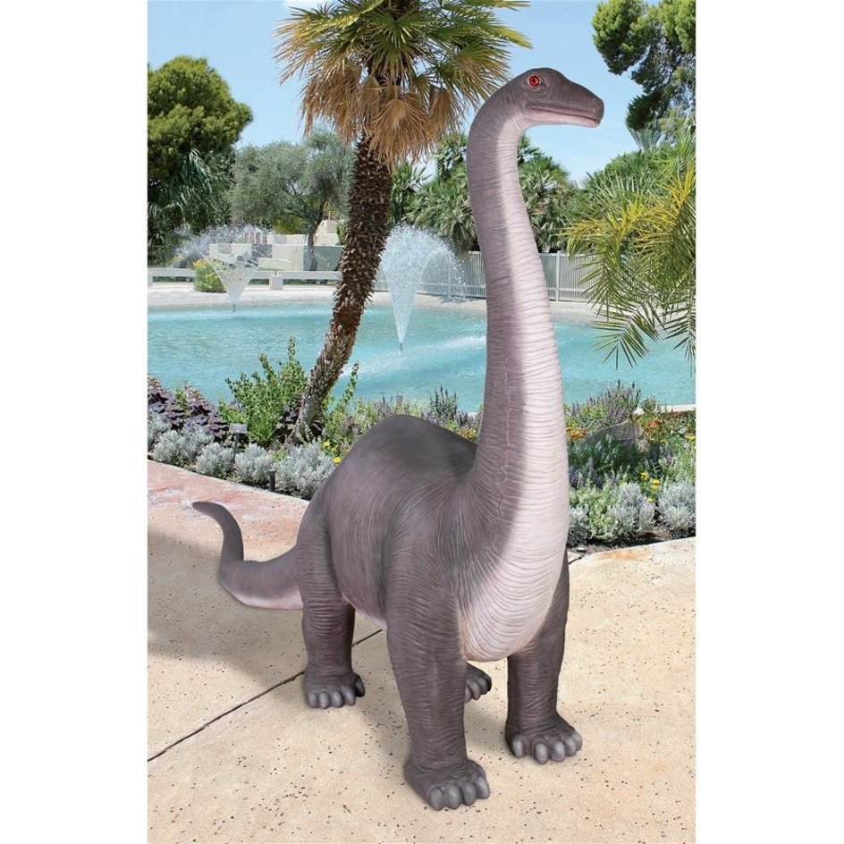 images Design Toscano Boris the Brontosaurus Garden Dinosaur Statue NG32470 - Image 1
