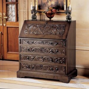 design-toscano-carved-unicorn-drop-front-writing-desk-af2137