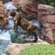Design Toscano Cougar on a Rock Cast Bronze Garden Statue KW28995