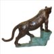 Design Toscano Cougar on a Rock Cast Bronze Garden Statue KW28995 - Image 4