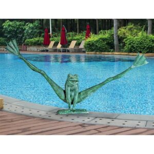 design-toscano-crazy-legs-leap-frog-bronze-garden-statue-giant-pk2295