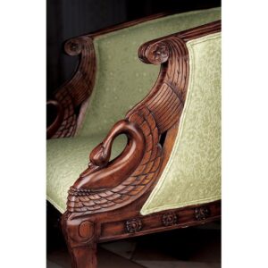 design-toscano-due-cigno-settee-bench-af1111