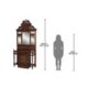 Design Toscano Edgeworth Manor Mahogany Hall Stand AF2573 - Image 3