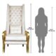 Design Toscano Eros Golden Winged Contemporary Throne Chair AF51697 - Image 6