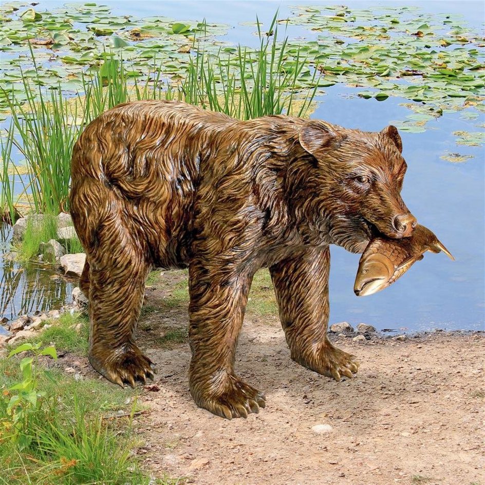 images design-toscano-fisherman-bear-cast-bronze-garden-statue-pn7217