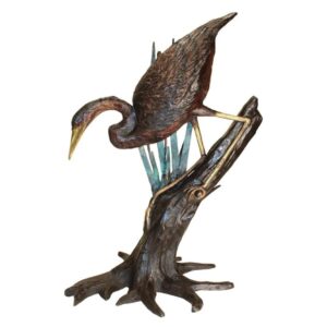 design-toscano-fishing-heron-in-reeds-casr-bronze-garden-statue-kw81115