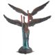Design Toscano Flying Heron Pair in Reeds Cast Bronze Garden Statue DD2164 - Image 3