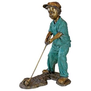 design-toscano-gabi-the-boy-golfer-cast-bronze-garden-statue-pn6549