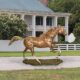 Design Toscano Galloping Steed, Horse Cast Bronze Garden Statue KW76423