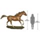 Design Toscano Galloping Steed, Horse Cast Bronze Garden Statue KW76423 - Image 3
