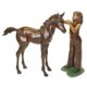Design Toscano Girl and Horse Cast Bronze Garden Statue Set PB91045 - Image 2