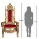 Design Toscano Golden Lord Raffles Lion Throne Chair AF1282 - Image 6