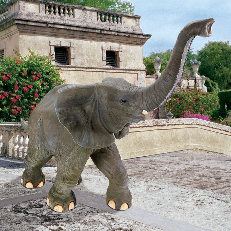 images design-toscano-good-luck-trunk-up-baby-elephant-statue-ne90026