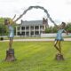 Design Toscano Grand Scale Flower Arbor Kids Cast Bronze Garden Statue KW28605