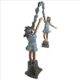 Design Toscano Grand Scale Flower Arbor Kids Cast Bronze Garden Statue KW28605 - Image 3