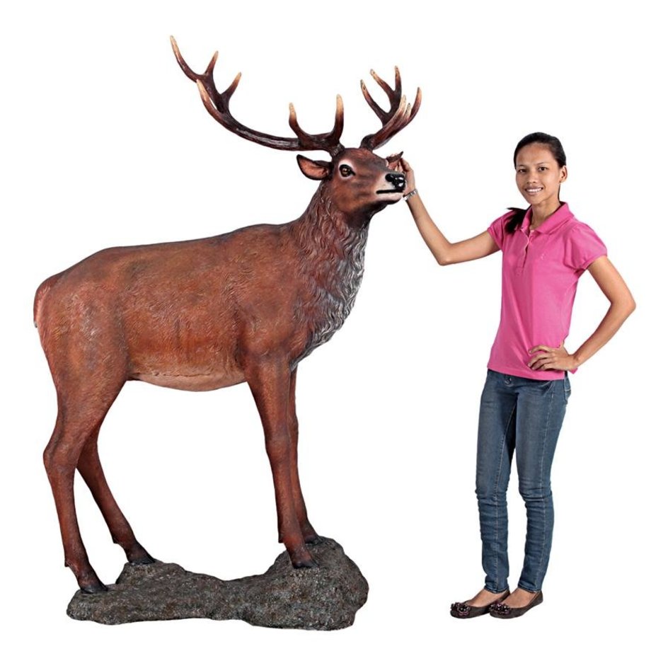 images design-toscano-grande-scale-red-deer-buck-statue-with-base-ne130058
