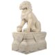 Design Toscano Grand Palace Chinese Lion Foo Dog Statues with Pedestal Bases NE9190161 - Image 2