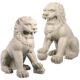 Design Toscano Grand Palace Chinese Lion Foo Dog Statues: Set of Male & Female (alone) NE519016