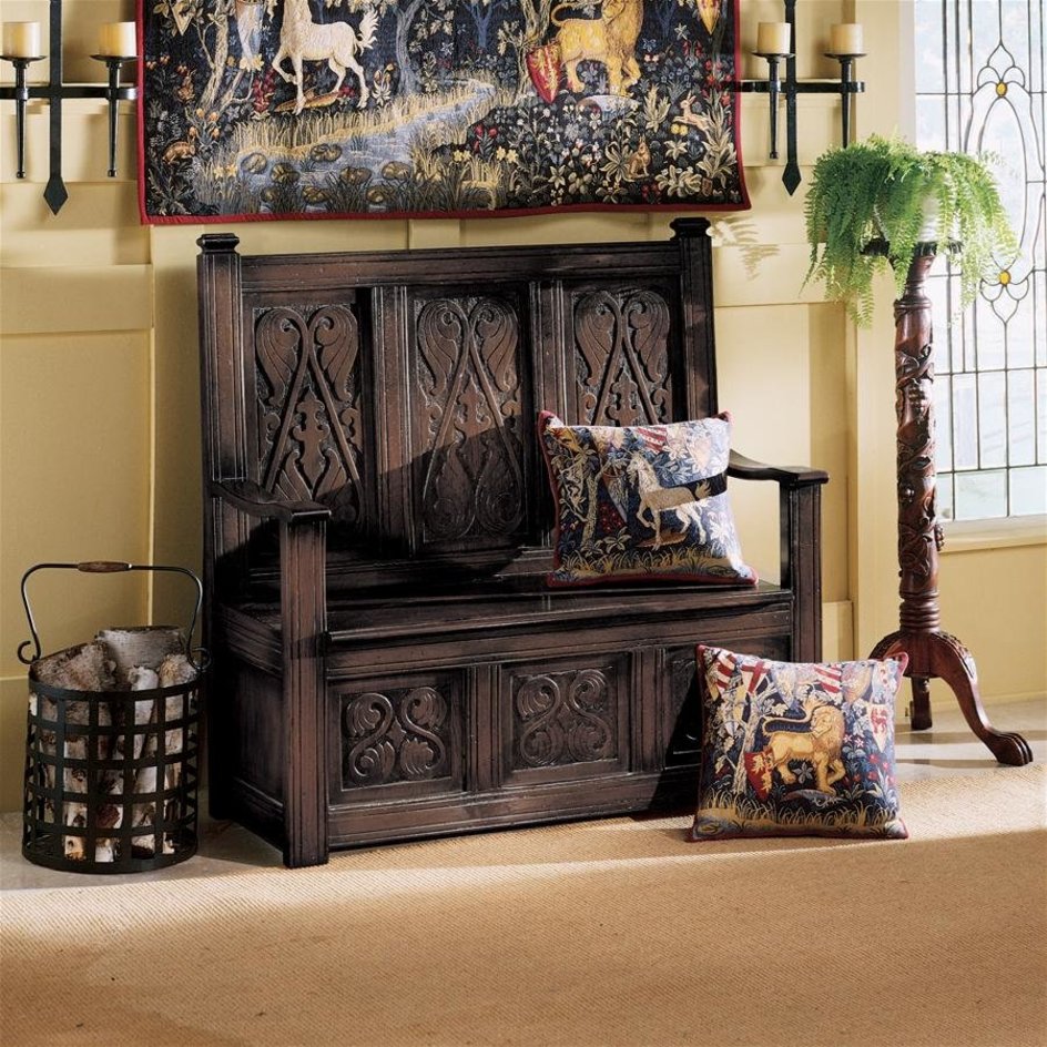 images design-toscano-history-mahogany-monks-bench-af1419