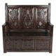 design-toscano-history-mahogany-monks-bench-af1419