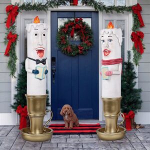 design-toscano-holiday-luminaries-welcoming-candle-door-sentry-statues-set-of-two-ne200003
