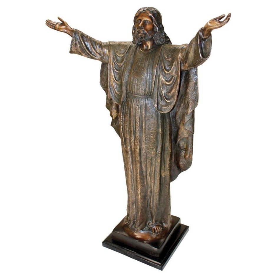 images design-toscano-jesus-christ-with-his-arms-raised-cast-bronzed-garden-statue-kw29505