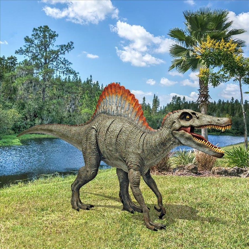 images Design Toscano Jurassic-Sized Spinosaurus Dinosaur Statue NE120030 - Image 1
