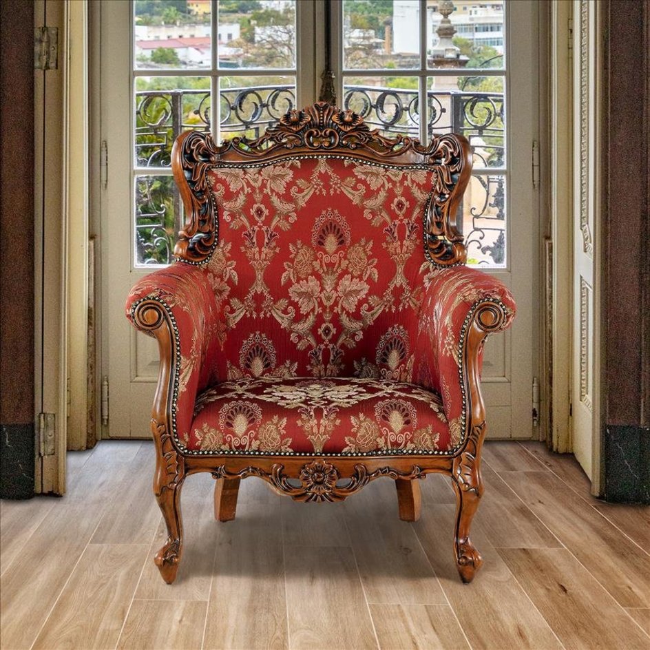 images design-toscano-la-belle-fleur-grand-scale-hardwood-armchair-dy1009