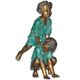 Design Toscano Leap Froggin Playing Boys Cast Bronze Garden Statue PN6605 - Image 2