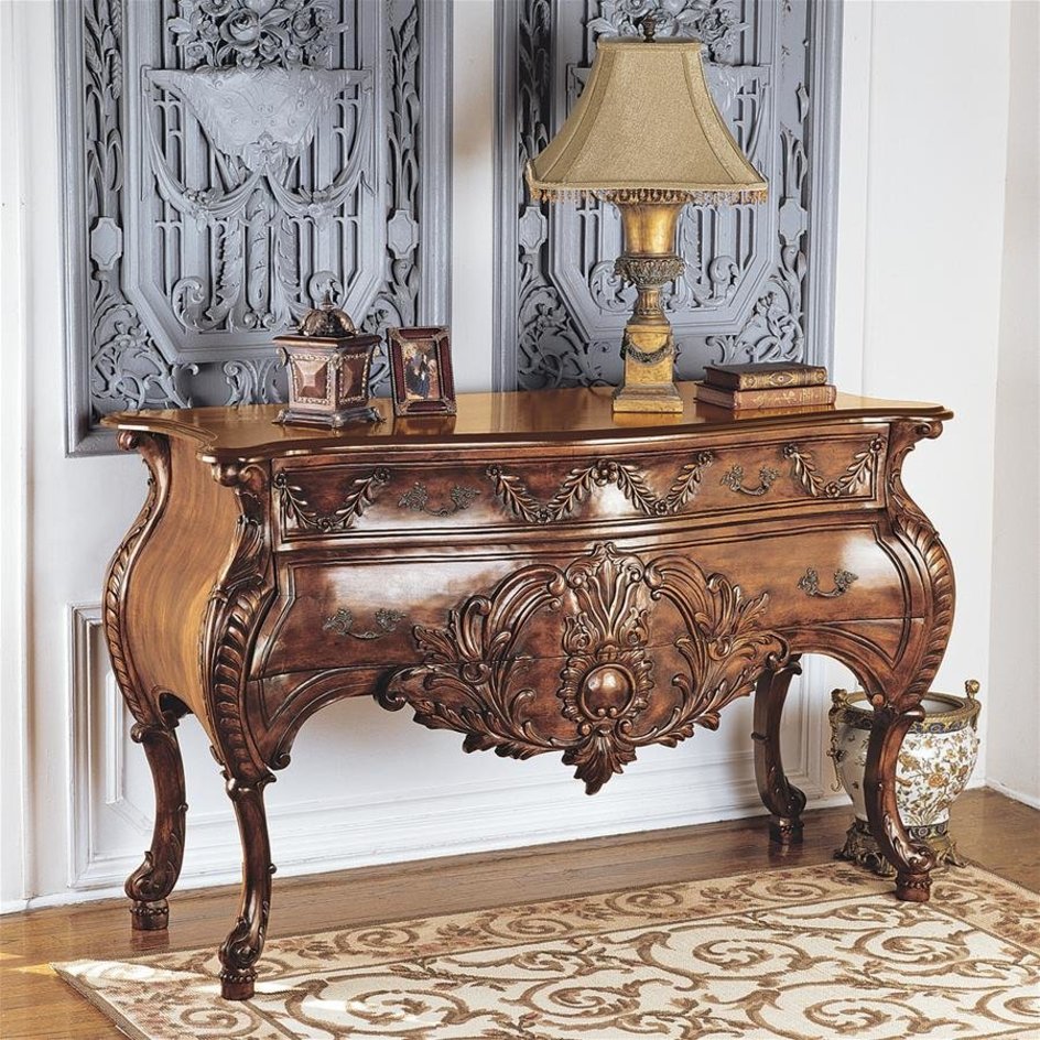 images Design Toscano Le Piccard Bombe Console Table AF2148 - Image 1