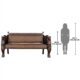 Design Toscano Lord Raffles Winged Lion Settee Bench AF51251 - Image 5