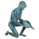 Design Toscano Man with Shell Cast Bronze Piped Garden Statue SU9205 - Image 2