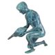 Design Toscano Man with Shell Cast Bronze Piped Garden Statue SU9205 - Image 4