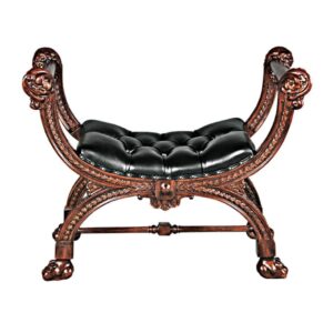 design-toscano-masters-study-leather-bench-tabouret-af51559