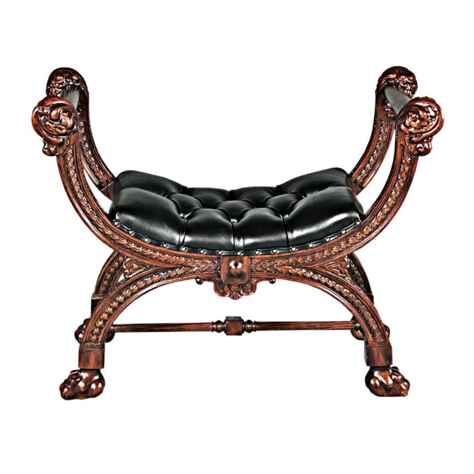 images design-toscano-masters-study-leather-bench-tabouret-af51559