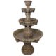 design-toscano-medici-lion-four-tier-fountain-brown-stone-finish-ky2037