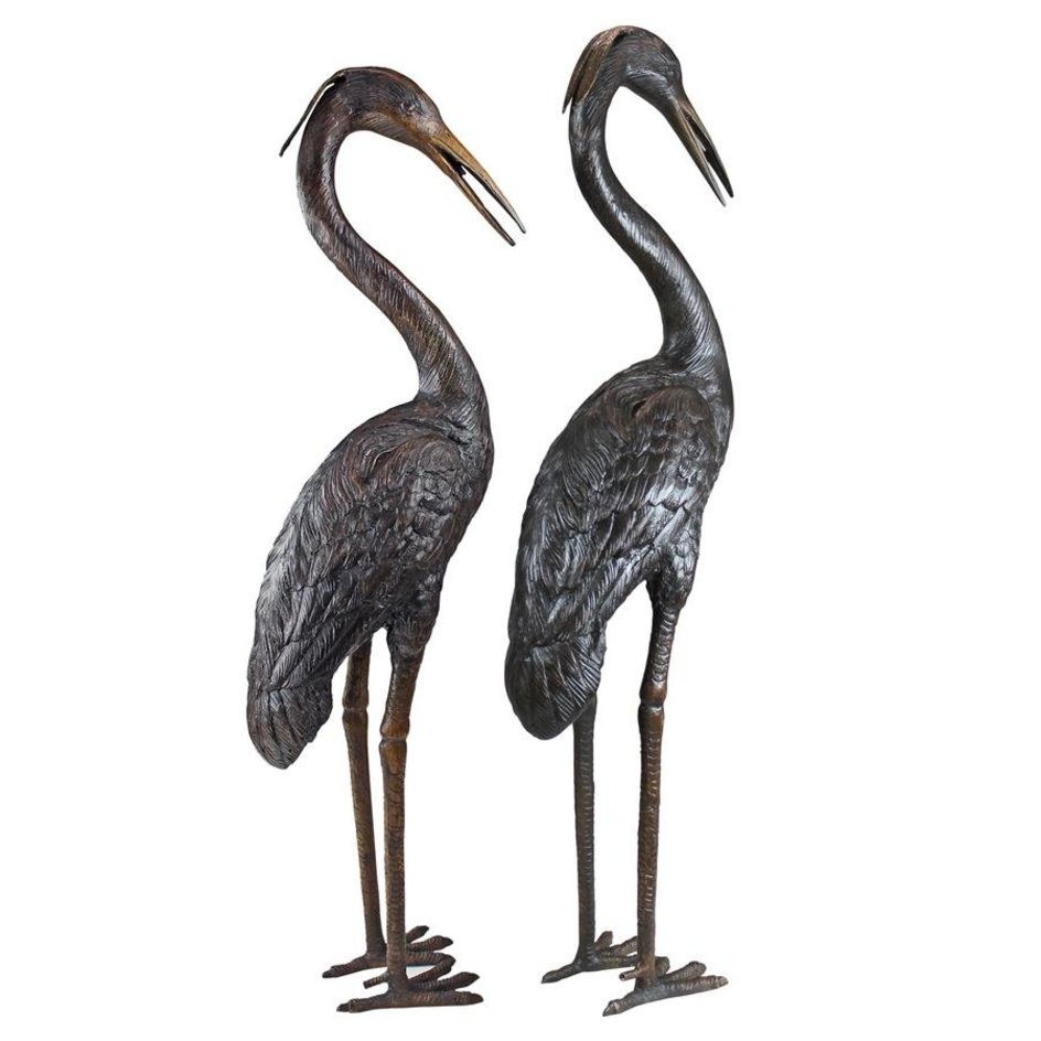 images design-toscano-medium-herons-cast-bronze-garden-statues-set-of-two-kw919480