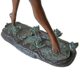 Design Toscano Nymph Dancing on Lilies Cast Bronze Garden Statue KW29420 - Image 5
