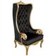 Design Toscano Palazzo Ducale Contemporary Wingback Throne Chair AF51692 - Image 2