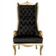 Design Toscano Palazzo Ducale Contemporary Wingback Throne Chair AF51692 - Image 3