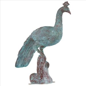 design-toscano-pleasant-peacock-cast-bronze-garden-statue-dd2198