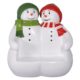 Design Toscano Powder Pals Holiday Snowman Photo Op Sculptural Bench NE160250 - Image 3