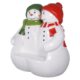Design Toscano Powder Pals Holiday Snowman Photo Op Sculptural Bench NE160250 - Image 4