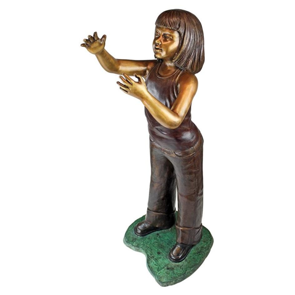 images design-toscano-preening-equestrian-girl-cast-bronze-garden-statue-pb1045