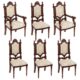 Design Toscano Salon des Rosiers Dining Chairs: Set of Six - Two Armchairs and 4 Side Chairs AF91414