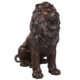 Design Toscano Sentinel Lion Cast Bronze Garden Statue: Left DK25051