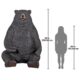 Design Toscano Sitting Pretty Oversized Black Bear Statue with Paw Seat NE867226 - Image 6