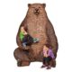 Design Toscano Sitting Pretty Oversized Brown Bear Statue with Paw Seat NE130011 - Image 13