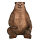 Design Toscano Sitting Pretty Oversized Brown Bear Statue with Paw Seat NE130011 - Image 2